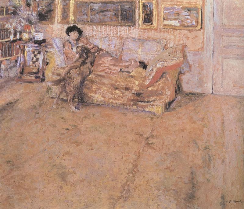 Edouard Vuillard Howe Chancellor and her dog